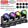 1-12Pcs Mini 150W LED Beam Spot Moving Head Light - 6+12 Rotating Prism, for DJ, Bar, Disco, Party, Wedding, Club & Stage Lighting