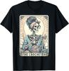 Skeleton The Crocheter Mom Tarot Card Knitter Crochet Lover T-Shirt