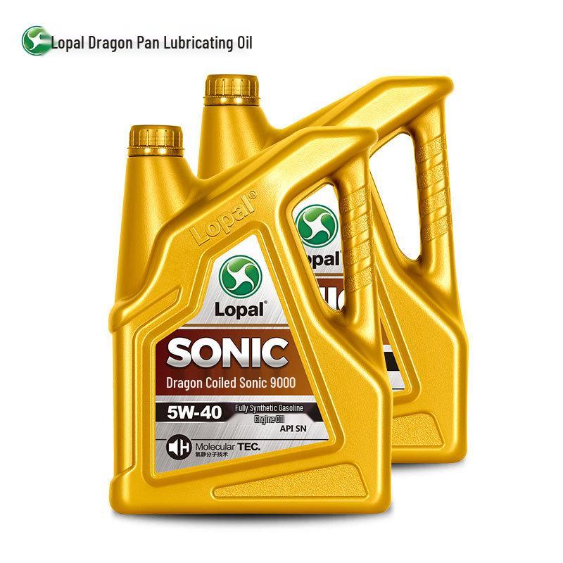 Longpan SONIC9000 Fully Synthetic 5W40 Engine Lubricant SN - 4L Pack of 2, Anti-wear and Power Boosting