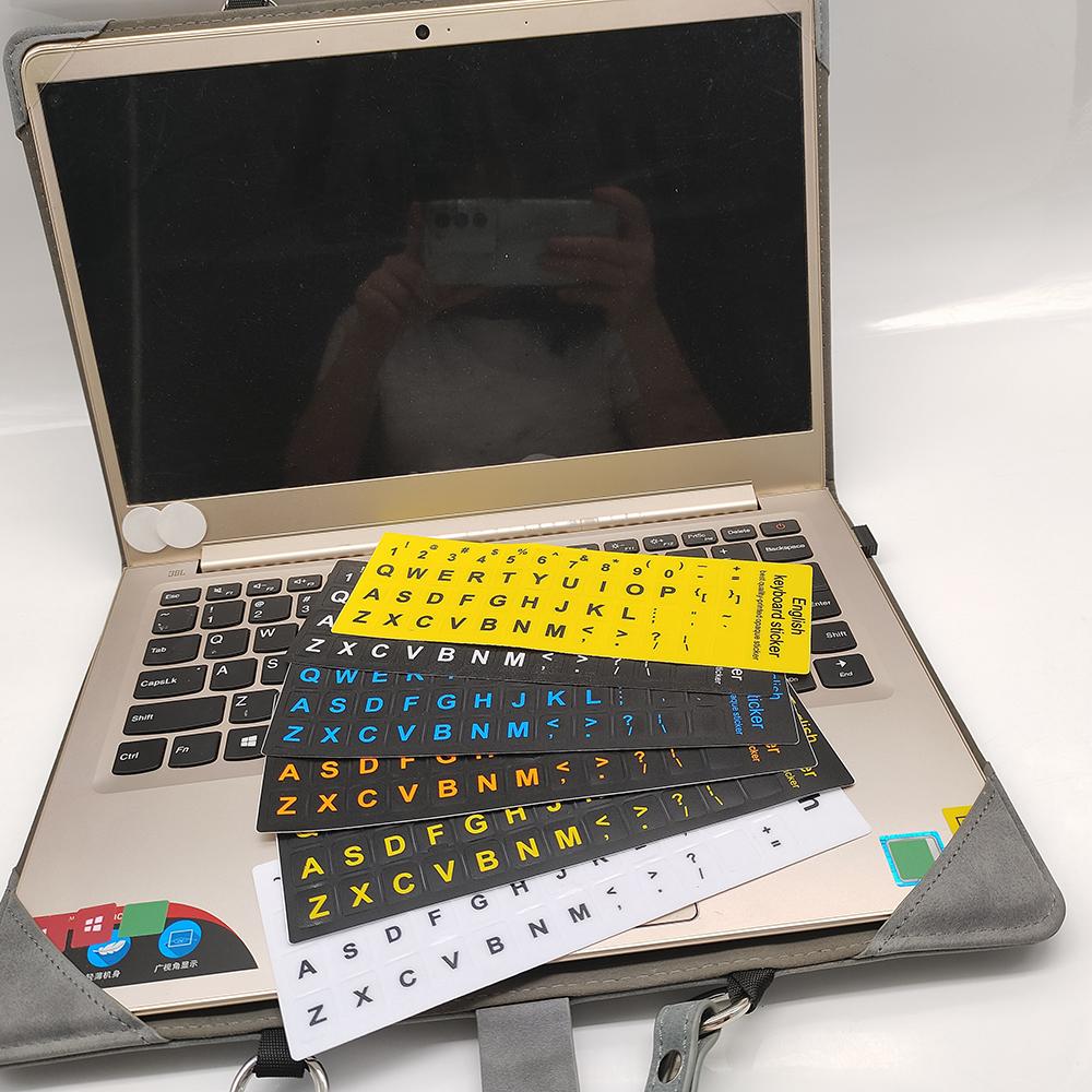 English Letters Keyboard Stickers For Notebook Computer Laptop Accessories Keyboard Covers Colourful Waterproof And Austproof