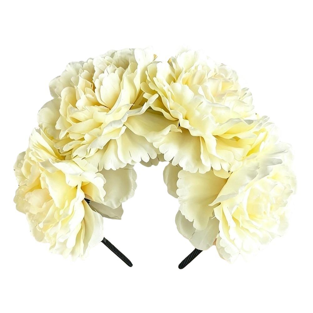 Simulated Flower Artificial Flower Crown Gorgeous Design Bohemian Hair Accessories Bride