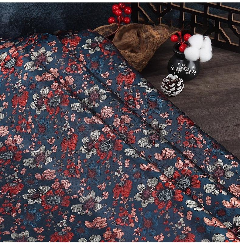 100x150 см Ткань для одежды с узором из парчи Сатиновый жаккард Дизайнерские ткани для шитья Ципао DIY Пэчворк