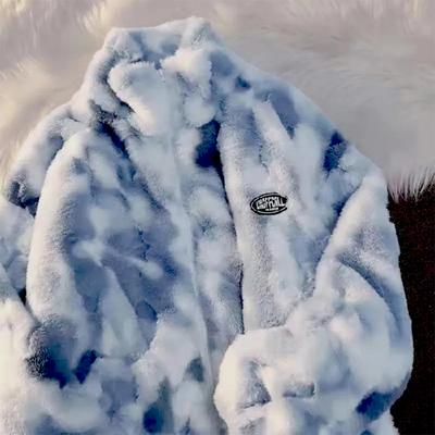 Женское утолщенное пальто с воротником-стойкой из овечьей шерсти, мягкое пальто на молнии, теплое плюшевое повседневное свободное зимнее женское удобное толстое пальто