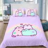 Exquisite cute Print Duvet Cover Set Bedding Set P-Pus-heens Cat Single Double King Size For Kids Boy Girl Bedroom Decor 3pcs