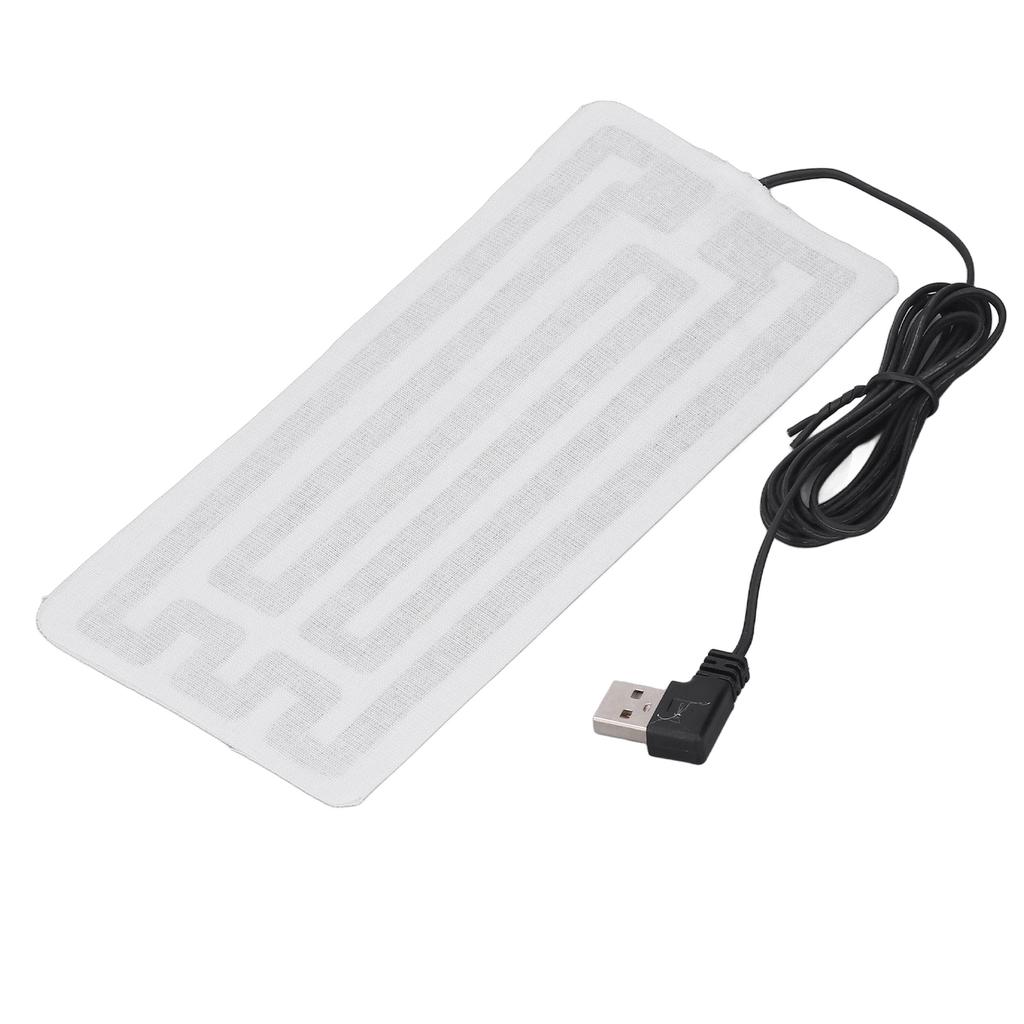 USB нагревательная пленка 7.5x3.5in безопасная прочная машинная стирка из углеродного волокна USB нагревательная подушка для талии и тела