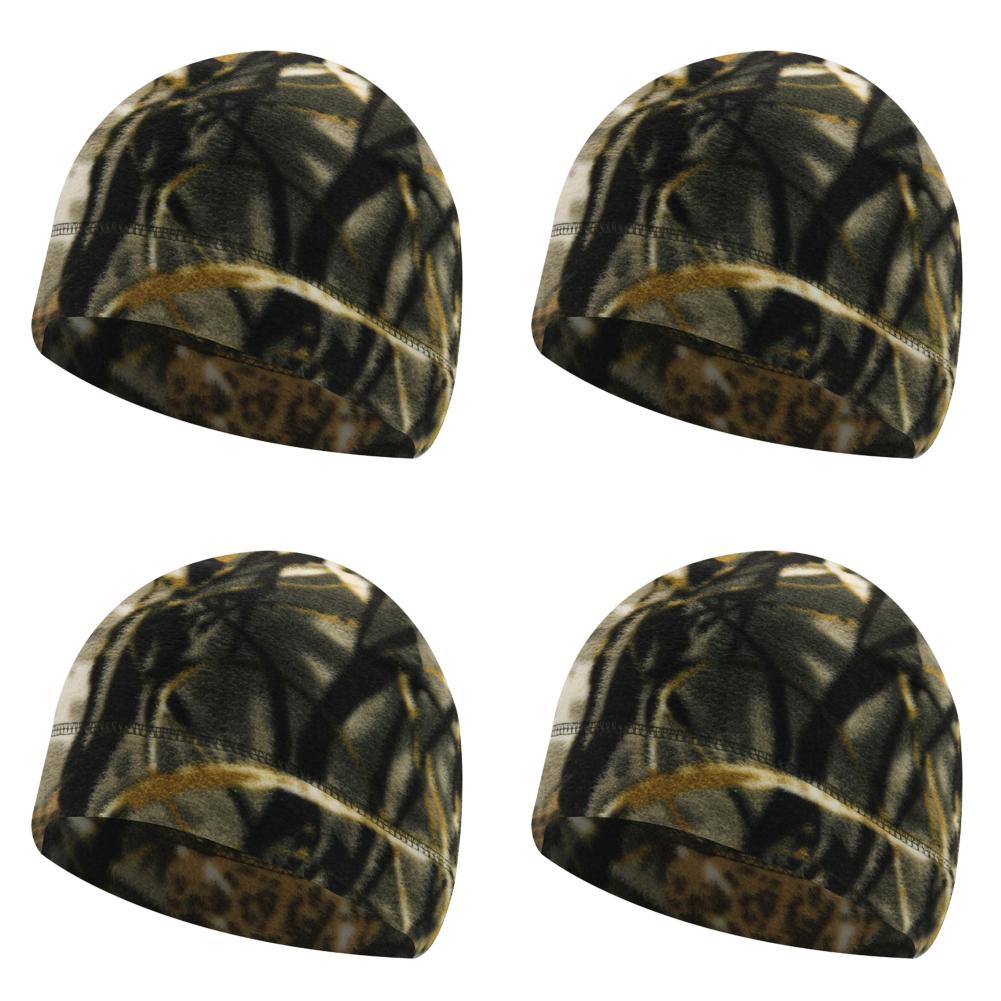 Флисовая шапка-бини, модная флисовая спортивная шапка, термошапка для мужчин и женщин (маскировка) Q