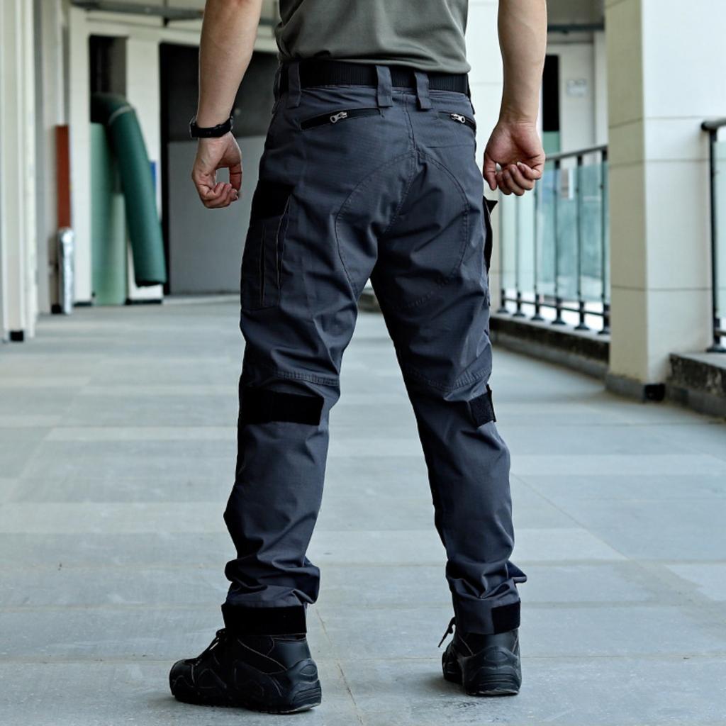 Outdoor Straight Trousers Men's Splash-proof Overalls City Commuting Training Pants