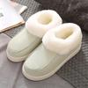 Women's Winter Cotton Shoes Indoor Plush Anti-skid Thickened Cotton Slippers Female Plus Size Casual Flat Shoes