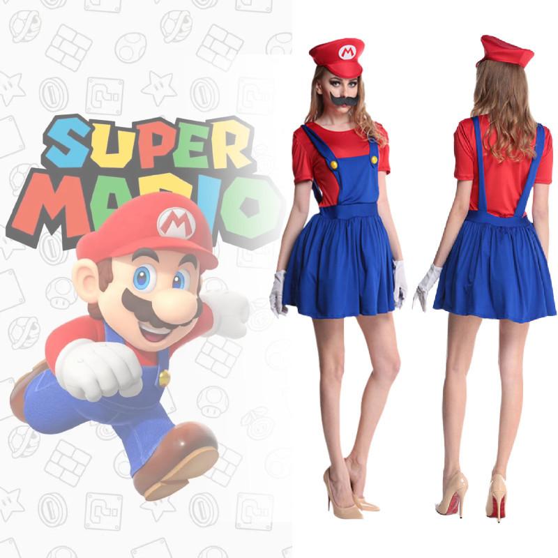Adult And Kids Mario And Luigi Outfit For Anime Role Play