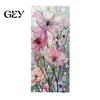 Removable Window Decal Static Glass Sticker, Colored Flower Texture Film, UV Sticker Light Blocking Waterproof Dustproof for Home Decor Privacy Cover