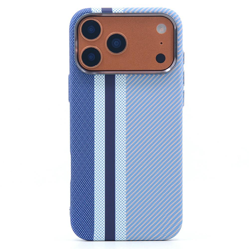 For iPhone 17 Pro Magnetic Case Carbon Fiber Texture Water Transfer PC Phone Cover