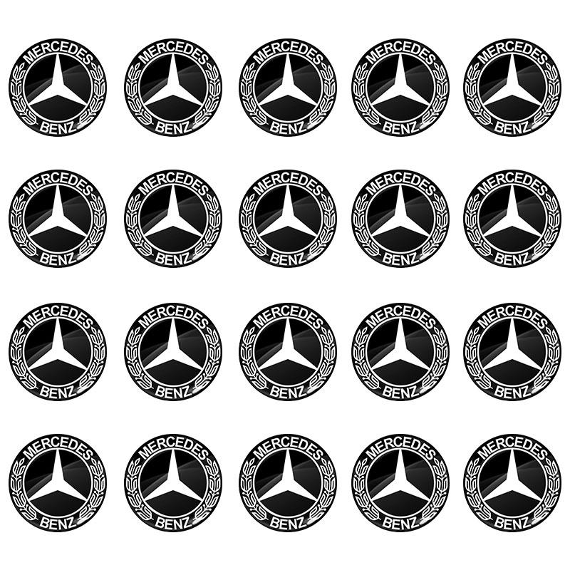 14mm Car Key Emblem Stickers Auto Control Key Logo Decals For Mercedes Benz E260 E200 E300 W205 W212 W166 W176 W242 S212 X166