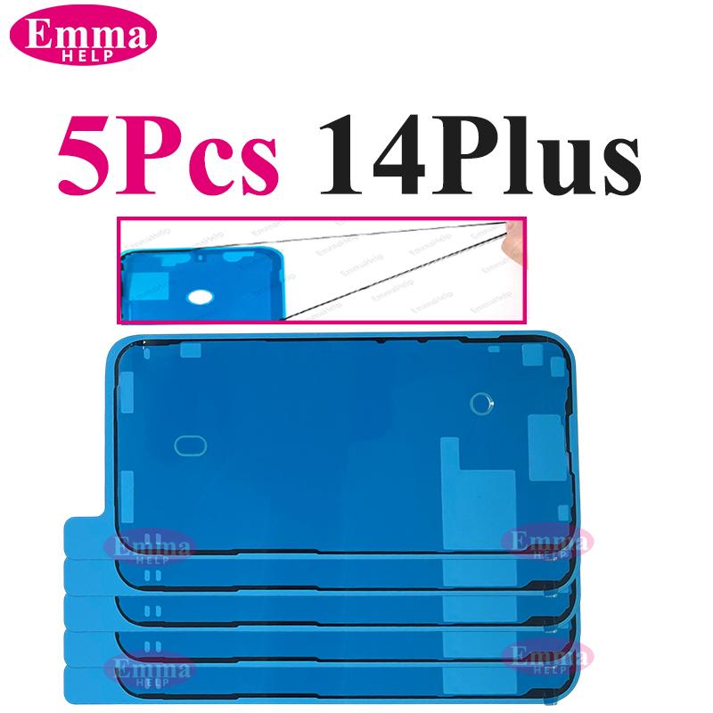 5 шт. Водонепроницаемая наклейка для iPhone 16 15 14 13 12 11 Pro Max 8 7 Plus XS XR 3M Герметичная клейкая лента Предотформованная клейкая лента для рамки ЖК-экрана