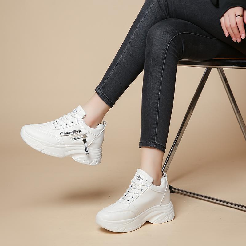 Весенне-осенняя повседневная мода с круглым носком, однотонная, нескользящая, износостойкая, простая женская обувь