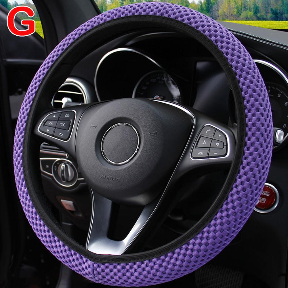 Универсальный модный чехол на руль автомобиля без внутренней эластичной ручки для легкой установки и снятия, не скользит