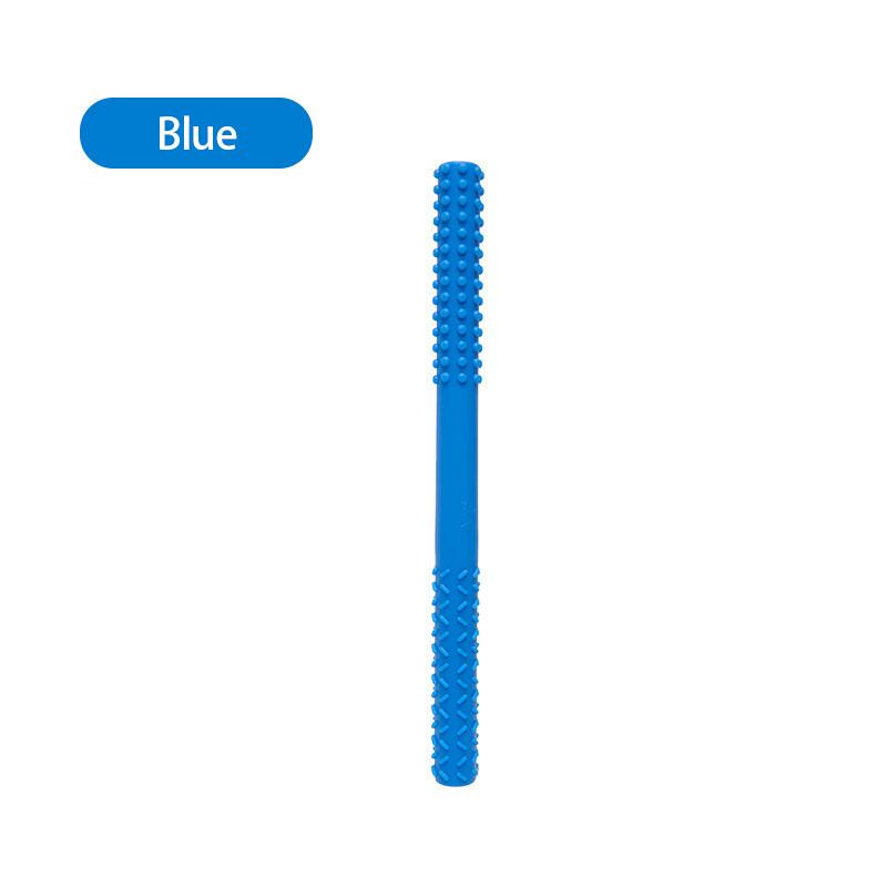 Детская игрушка для прорезывания зубов, детская анти-еда, ручная палочка для моляров, детский прорезыватель, силиконовая полая трубка для прорезывания зубов