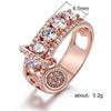 European and American Fashion Women's Ring with Large Zircon Inlay