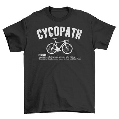 Футболка 'Cycopath': Окунитесь в мир веломании стильно! Смешная унисекс футболка для