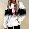 Women's Casual Fashion Print Long Sleeve Pullover Hoodies Sweatshirts
