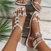 Fashion Flat Butterfly Sandals for Women Summer 2024 Comfortable Golden PVC Luxury Shoes Elegant Sandals