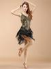 Ladies Fashion Sexy Adult Latin Dance Skirt Fringed Skirt Cocktail Dress 1920's Flapper Skirt