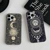 Чехол для телефона с таинственным тотемом Луны Ведьмы для iPhone 17 16 15 14 Plus 13 12 11 Pro Max Pro Волна Гофрированный Чехол