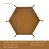 1pc Hexagonal Dice Tray and Miscellaneous Storage Box Board Game Dice Tray Accessories Leather Dice Tower Rolling Tray Set Tray