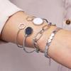 4 шт./компл. набор женских браслетов с мраморным отверстием, регулируемая длина, сплав, зажим-лобстер, ретро полая цепочка, женский браслет, набор, наручные выпускные повседневные украшения