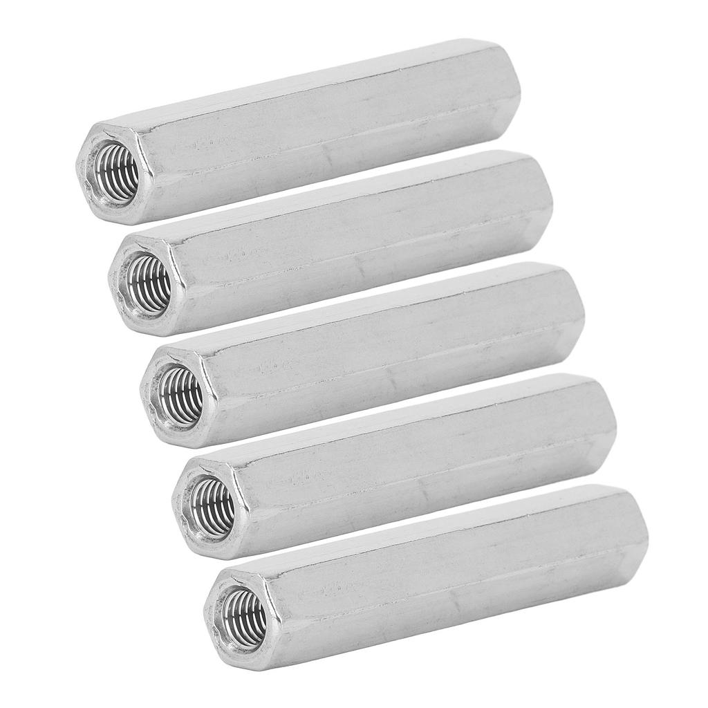 5 шт. Шестигранная соединительная гайка M8x1.25 Длина 75 мм Нержавеющая сталь 304 Шестигранные соединительные гайки для болта-шпильки