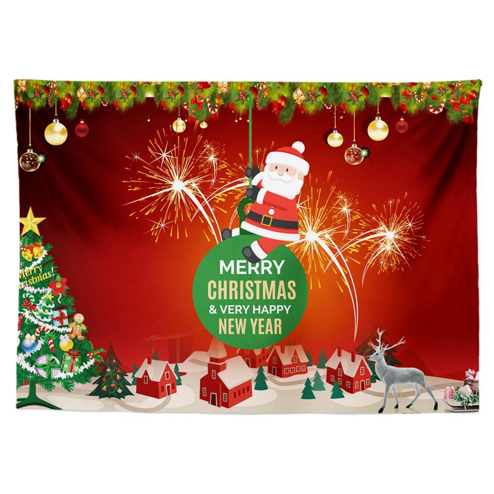 Рождественский гобелен, подвесная ткань, цифровая теплопередача, экологически чистая комната, детская комната, общежитие