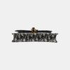 [Pre-Owned] Saddle Classic Monogram Removable Metal Chain Oblique Embroidery Fabric Saddle Bag - Very Good #IK1O9N