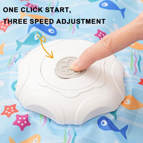 Интерактивная игрушка для кошек, перезаряжаемая, активируемая прикосновением, игрушка для котят «Прятки», 3 режима скорости, вращающийся плюшевый хвост для упражнений и развлечений домашних кошек