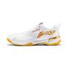 Li Ning Blade Max Rubber Comfortable Versatile Shock Absorbing Wear Resistant Low Top Badminton Shoes Unisex Sneaker White Orange AYAU003-1