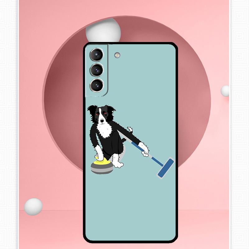 Border Collie Dog Case For Samsung Galaxy S22 S23 S24 Ultra Note 20 10 S8 S9 S10 Plus S21 S20 FE Soft Cover