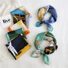 53cm Silk Square Scarf for Women: Elegant Korean Design for Spring, Summer, Autumn - Fashionable Digital Print Headscarf
