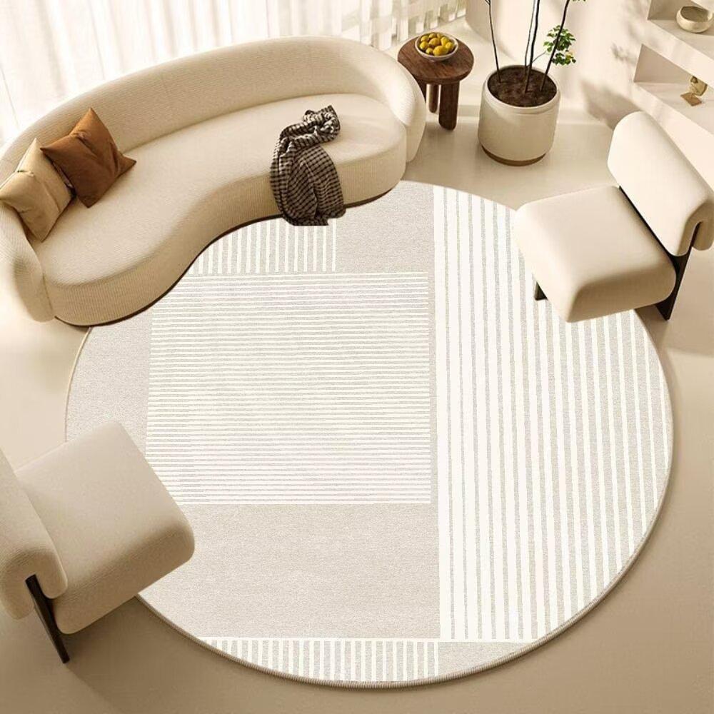Круглый ковер для спальни, коврик для пола под компьютерное кресло, коврик для пола в гостиную под диван, коврик для ног под кресло-качалку для домашнего кабинета