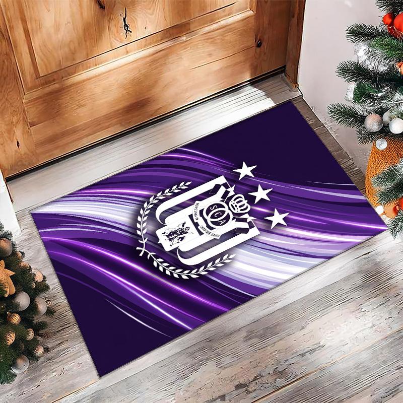 Anderlecht FC Soccer Football Pattern Soft Area Rug Non Slip Indoor Floor Carpet Sports Decor Mat for Bedroom
