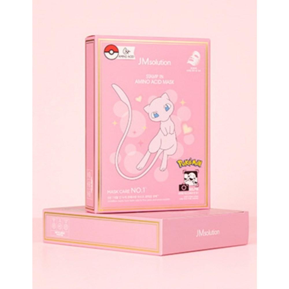 JM Solution Маска для лица с аминокислотами Pokemon Stamp 30 мл, 10 штук, 1 штука