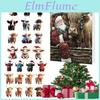 Cow Calendar Highland Ornaments Advent 2025 24 Days Christmas Countdown Calendar With Cartoon Cows Ornament For Xmas Tree Decor