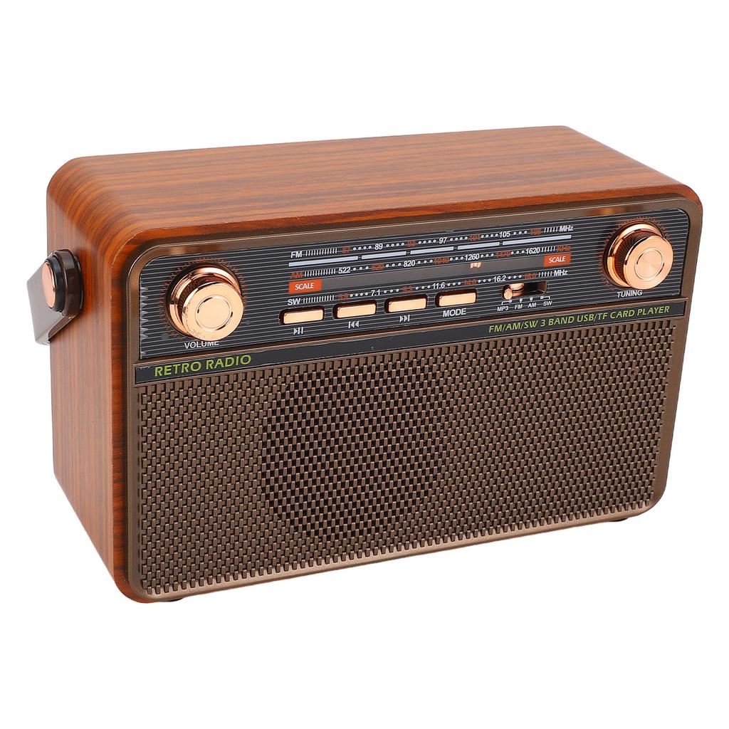 Bluetooth-радио динамик 4 в 1 дизайн ретро многодиапазонный портативный беспроводной AM FM цифровое радио для
