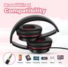 These headphones feature soft ear cushions for a comfortable fit and deliver clear, rich sound.
