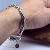New Man Silver Bracelet S925 Sterling Silver Hand Leading Retro Bracelet Senior Process