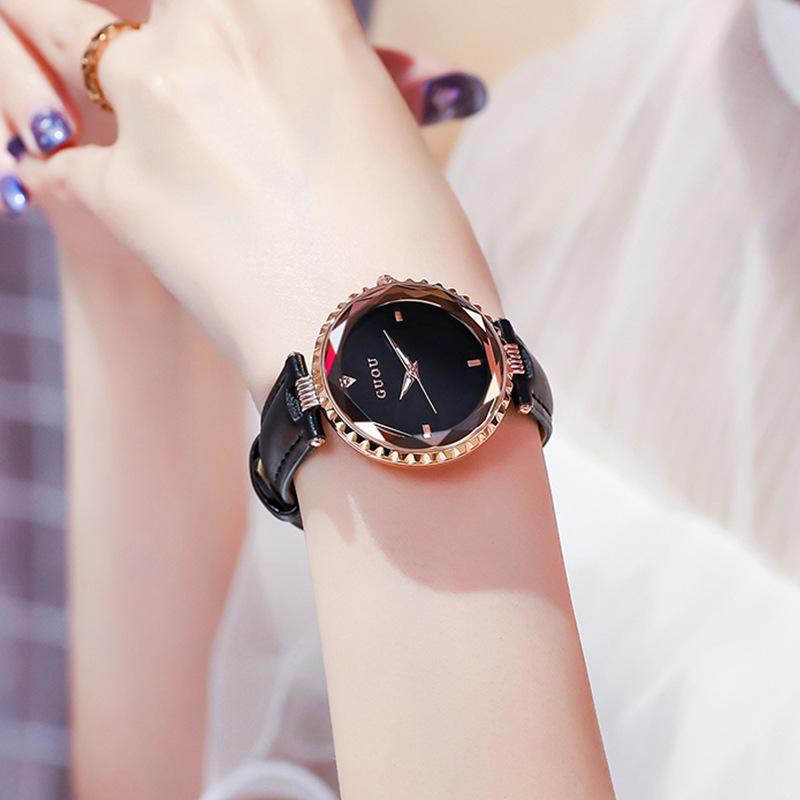 Женские часы Student Simple Trendy Casual Atmospheric Rhinestone Водонепроницаемые часы