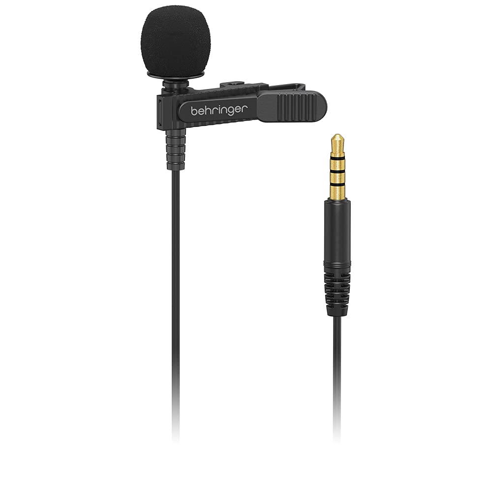 Behringer Lavalier Microphone for Mobile Devices 4 Pole 3.5mm Terminal Omnidirectional BC LAV Black
