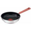T-fal "Optispace IH Stainless Steel Frying Pan" 20cm, Induction and Gas Compatible, Free of PFOA and Other Harmful Substances, Long-Lasting Non-Stick,