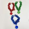Colorful Acrylic Beaded Thick Chain Necklace For Women Retro Large Gemstone Pendant Collarbone Chain Neck Chain Fashion Jewelry