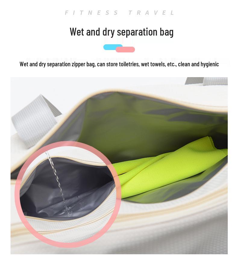 Женская летняя спортивная сумка с отделениями для влажных/сухих вещей, сумка для йоги, отделение для обуви, логотип с принтом,