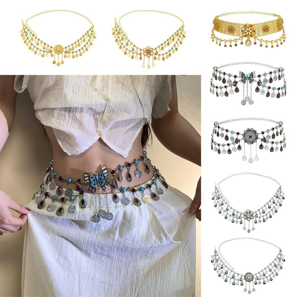 Ethnic Butterfly Belly Chain Alloy Dance Jewelry Creative Gift Body Chain Jewelry Accessories