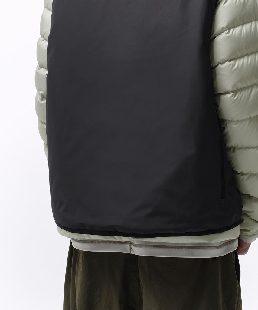 Musinsa Standard [City Leisure] Stitch V-Neck Padded Vest [Dark Grey]