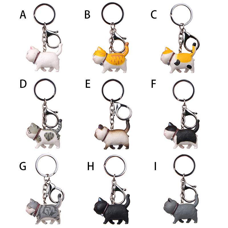 Симпатичные подвески, ювелирные изделия, трясущаяся голова, кот, мультяшный кот, брелки, брелоки, креативный подарок, модная сумка